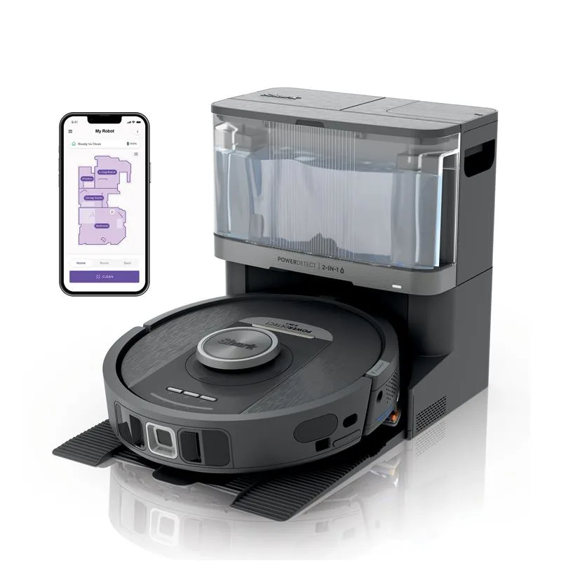 Robot aspirador y fregador autovaciable Shark PowerDetect NeverTouch RV2800YEEU