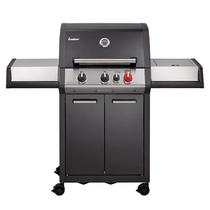 Barbacoa – ENDERS – Monroe Black Pro 3K Turbo – 3 quemadores – Plancha de regalo