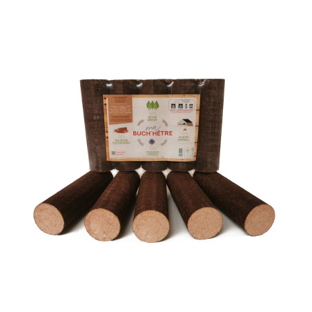 Troncos prensados de haya 100% – Palet de 1040 kg